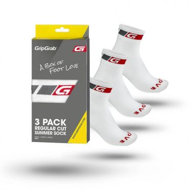 GripGrab Classic fietssokken 3-pack wit 