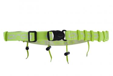 Orca Startnummerband met energie gel vakjes geel