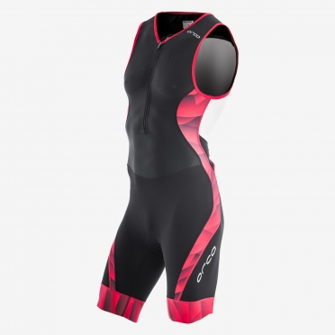 Orca 226 kompress race trisuit mouwloos zwart/rood heren