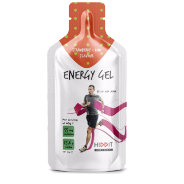 Hiddit Energy gel box aardbei - kiwi 10x3 (40g)
