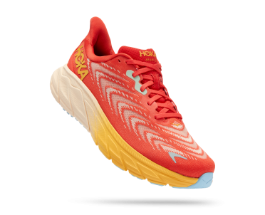 Hoka Arahi 6 hardloopschoenen rood/geel heren 