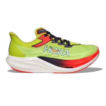 Hoka Rocket X 3 hardloopschoenen Neon Yuzu/Squid Ink unisex 