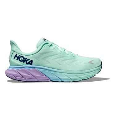 Hoka Arahi 6 hardloopschoenen lichtgroen/paars dames
