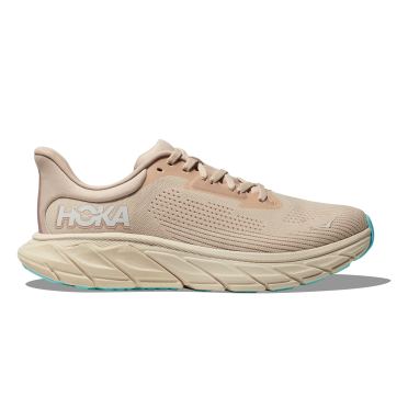 Hoka Arahi 7 hardloopschoenen beige dames 