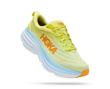 Hoka Bondi 8 hardloopschoenen geel heren 