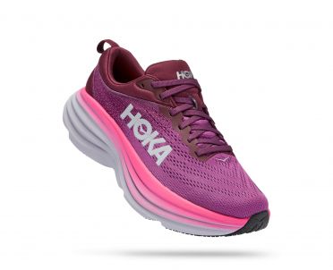 Hoka Bondi 8 hardloopschoenen paars dames