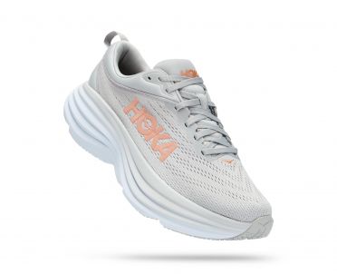 Hoka Bondi 8 hardloopschoenen grijs dames