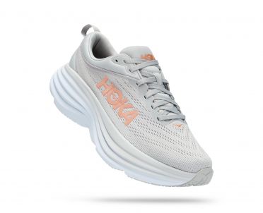 Hoka Bondi 8 hardloopschoenen grijs dames 