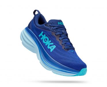 Hoka Bondi 8 hardloopschoenen blauw heren 