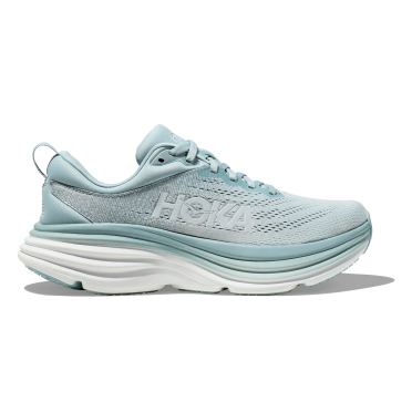 Hoka Bondi 8 hardloopschoenen lichtgrijs dames 