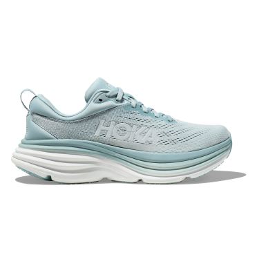 Hoka Bondi 8 hardloopschoenen lichtgrijs heren 