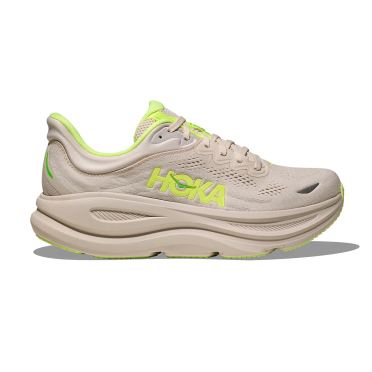 Hoka Bondi 9 hardloopschoenen Grout/Neon Yuzu heren 