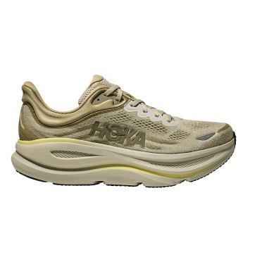 Hoka Bondi 9 hardloopschoenen Grassland/Oyster Mushroom heren 