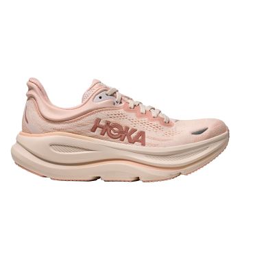 Hoka Bondi 9 hardloopschoenen Rose Latte/Rose Cream dames 