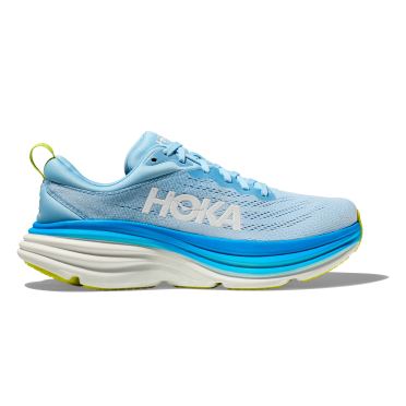 Hoka Bondi 8 wide hardloopschoenen lichtblauw heren 