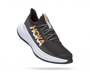 Hoka Carbon X 3 hardloopschoenen zwart/wit heren 