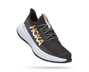 Hoka Carbon X 3 hardloopschoenen zwart/wit dames 
