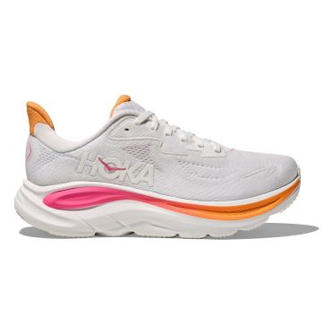 Hoka Clifton 10 hardloopschoenen White/Electric Rose dames 