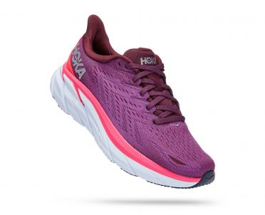 Hoka Clifton 8 hardloopschoenen paars dames 