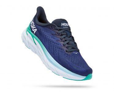 Hoka Clifton 8 hardloopschoenen blauw dames 