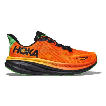 Hoka Clifton 9 hardloopschoenen oranje/zwart heren 