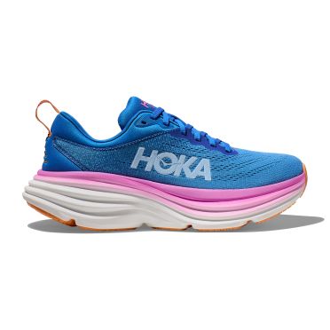 Hoka Bondi 8 hardloopschoenen blauw/roze dames 