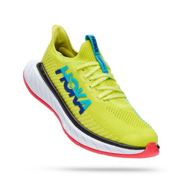 Hoka Carbon X 3 hardloopschoenen groen/blauw dames