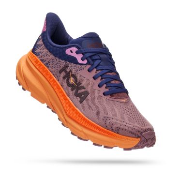 Hoka Challenger ATR 7 hardloopschoenen donkerblauw/oranje dames 