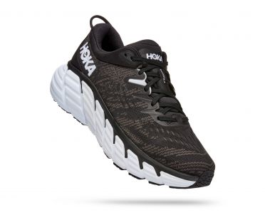 Hoka Gaviota 4 hardloopschoenen zwart/wit heren 