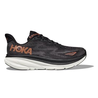 Hoka Clifton 9 hardloopschoenen zwart/bruin dames