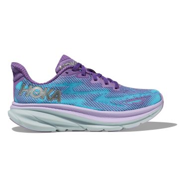Hoka Clifton 9 hardloopschoenen paars/blauw dames