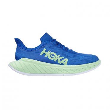 Hoka One One Carbon X 2 hardloopschoenen blauw/groen heren