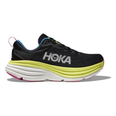 Hoka Bondi 8 hardloopschoenen zwart/geel heren 