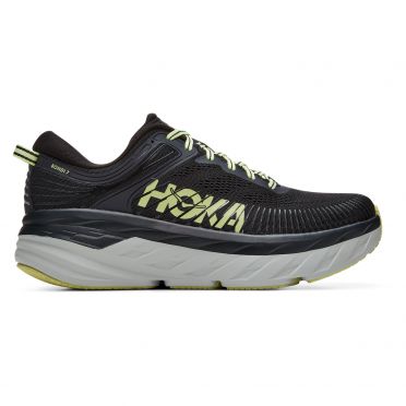 Hoka One One Bondi 7 hardloopschoenen zwart/geel heren