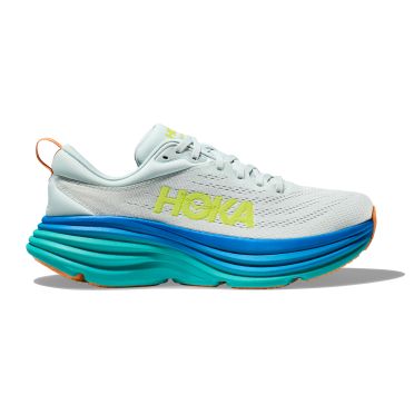 Hoka Bondi 8 hardloopschoenen grijs/blauw heren