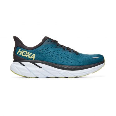Hoka One One Clifton 8 hardloopschoenen blauw-wit heren 