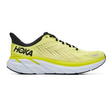 Hoka One One Clifton 8 hardloopschoenen geel heren