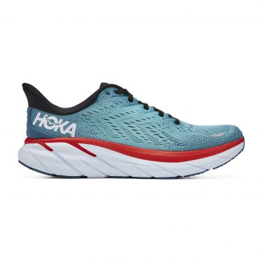Hoka One One Clifton 8 hardloopschoenen lichtblauw heren