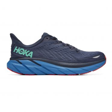 Hoka One One Clifton 8 wide hardloopschoenen blauw heren