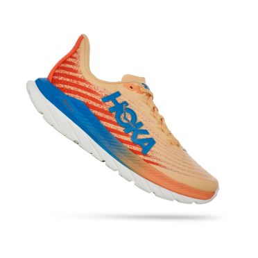 Hoka Mach 5 hardloopschoenen oranje/blauw heren