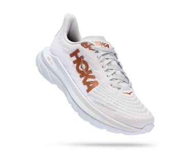 Hoka Mach 5 hardloopschoenen wit heren 