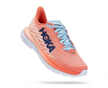 Hoka Mach 5 hardloopschoenen roze dames 