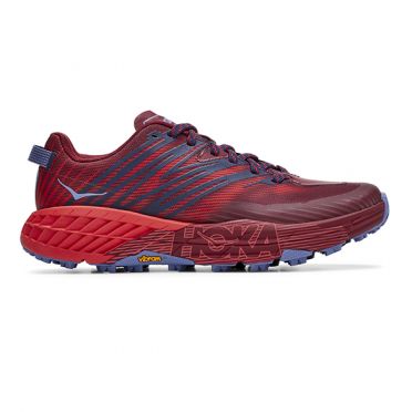 Hoka One One Speedgoat 4 trail hardloopschoenen rood dames