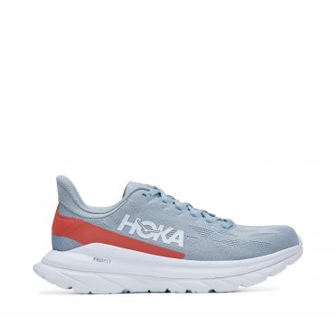 Hoka One One Mach 4 hardloopschoenen grijs/wit heren