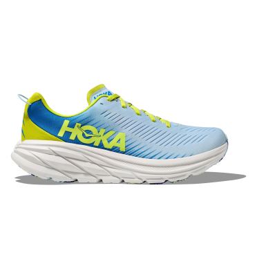 Hoka Rincon 3 hardloopschoenen lichtblauw/geel heren 