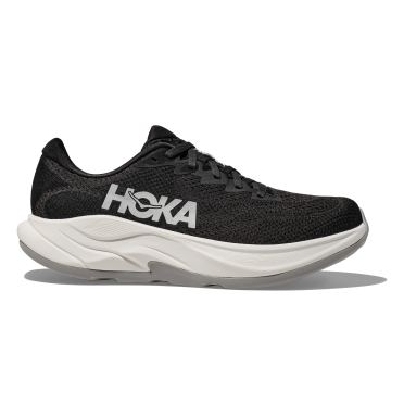 Hoka Rincon 4 hardloopschoenen Black/White WIDE dames 