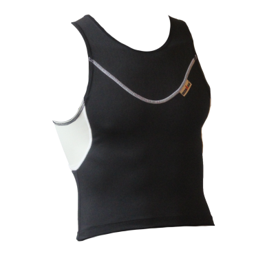Ironman tri top mouwloos EX zwart heren