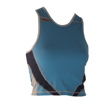 Ironman tri top mouwloos extreme 360 blauw dames