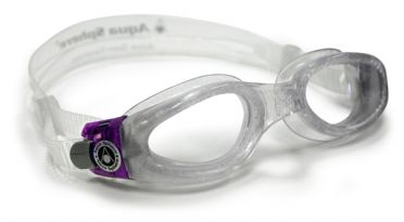 Aqua Sphere Kaiman Lady transparante lens zwembril zilver/paars