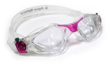 Aqua Sphere Kayenne Lady transparante lens zwembril zilver/roze
